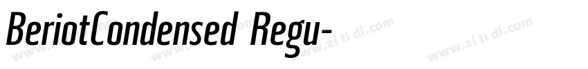 BeriotCondensed Regu字体转换